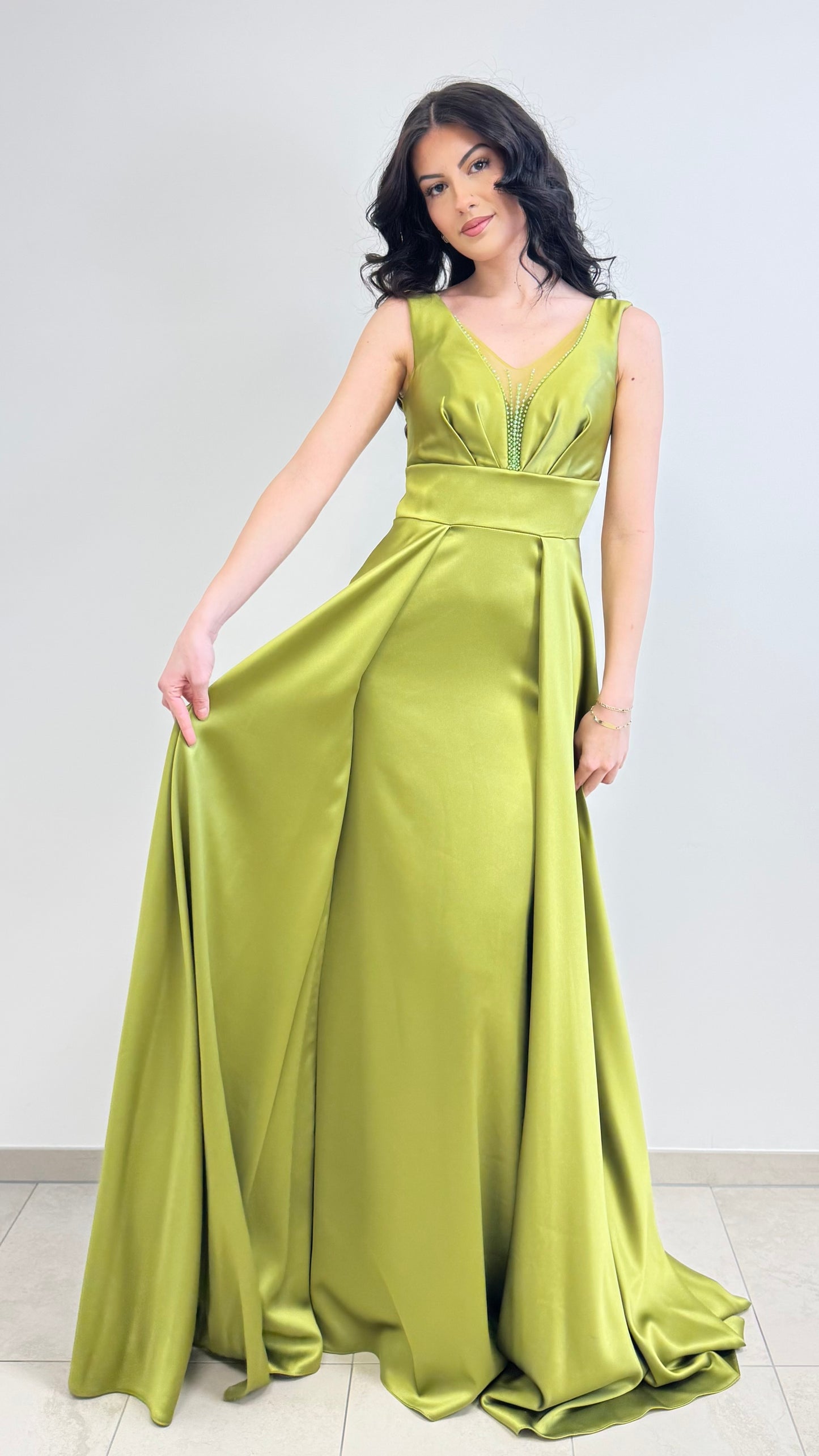 Satin-Kleid