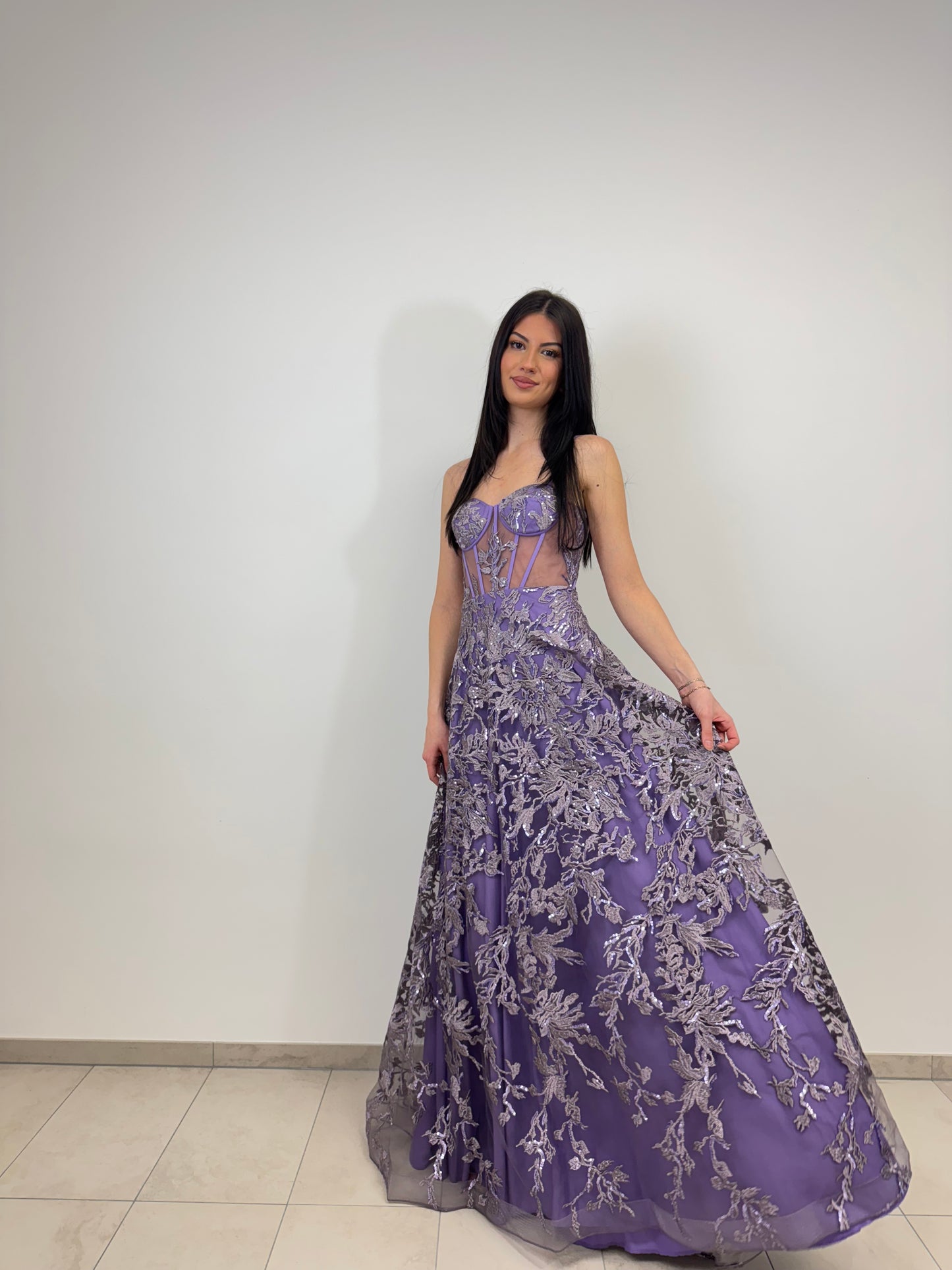 RO - Besticktes Corsagenkleid