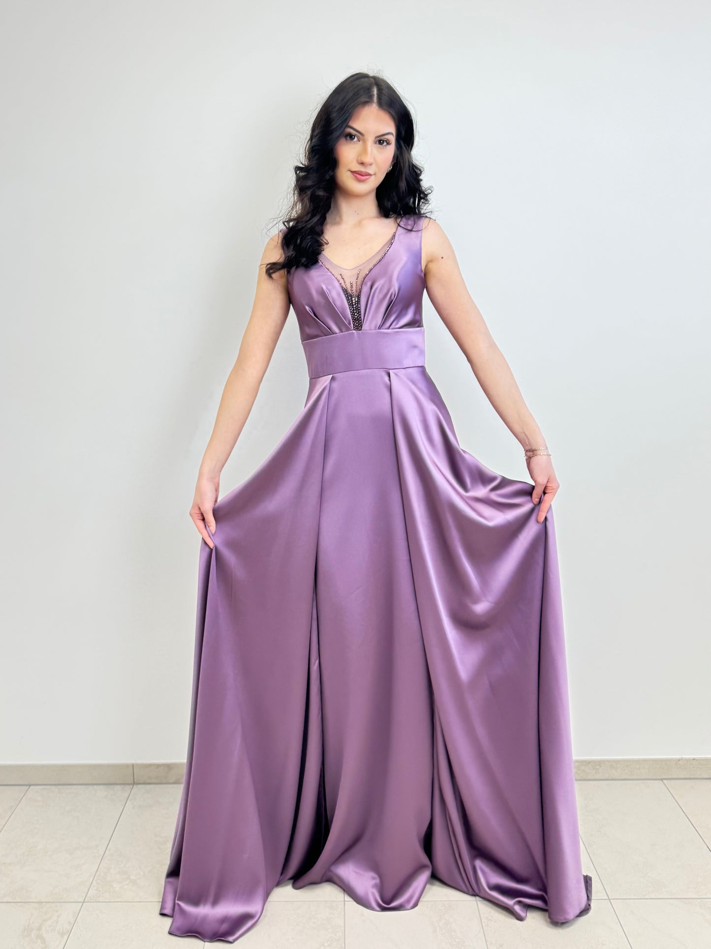 Satin-Kleid