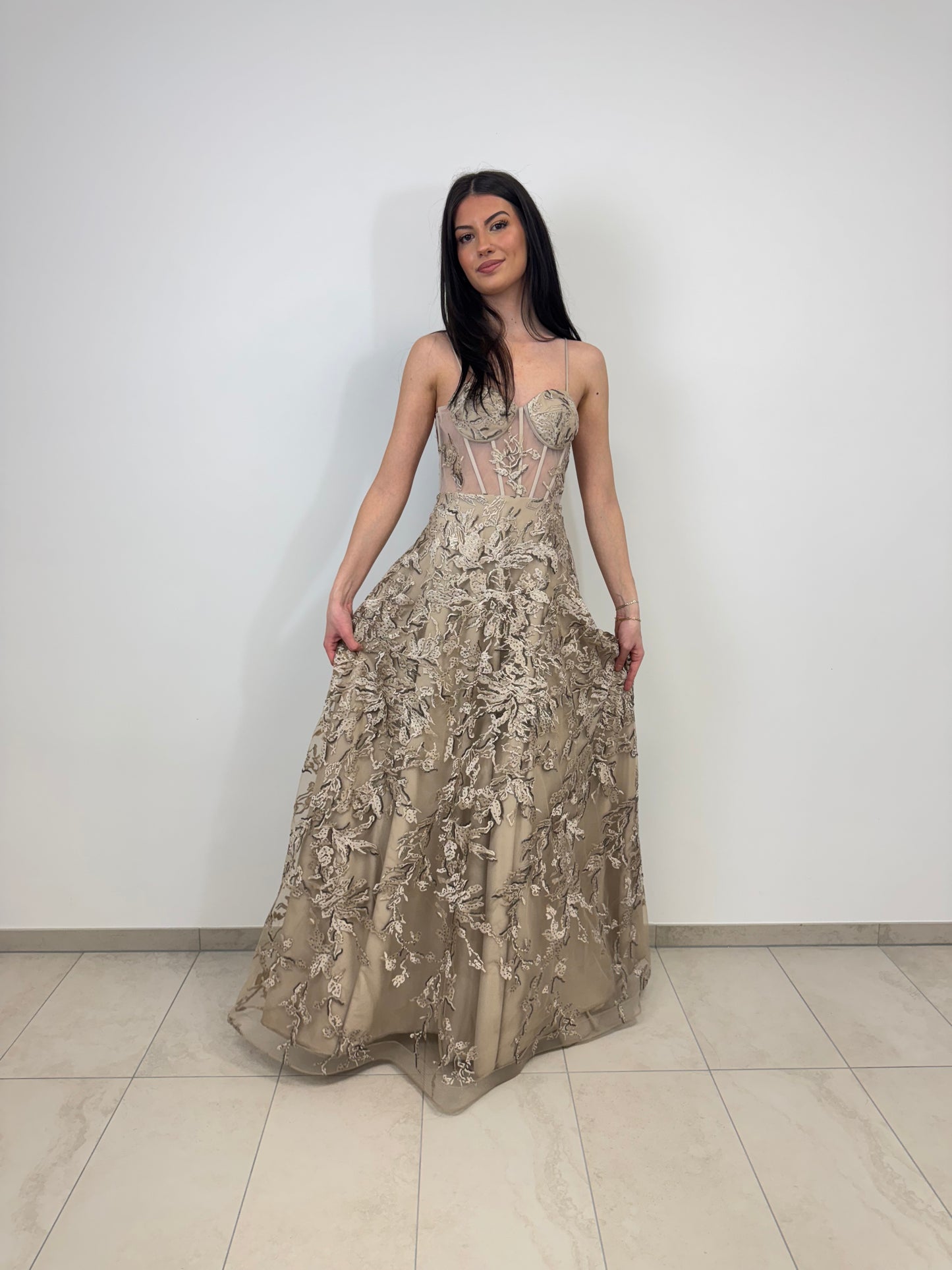 RO - Besticktes Corsagenkleid