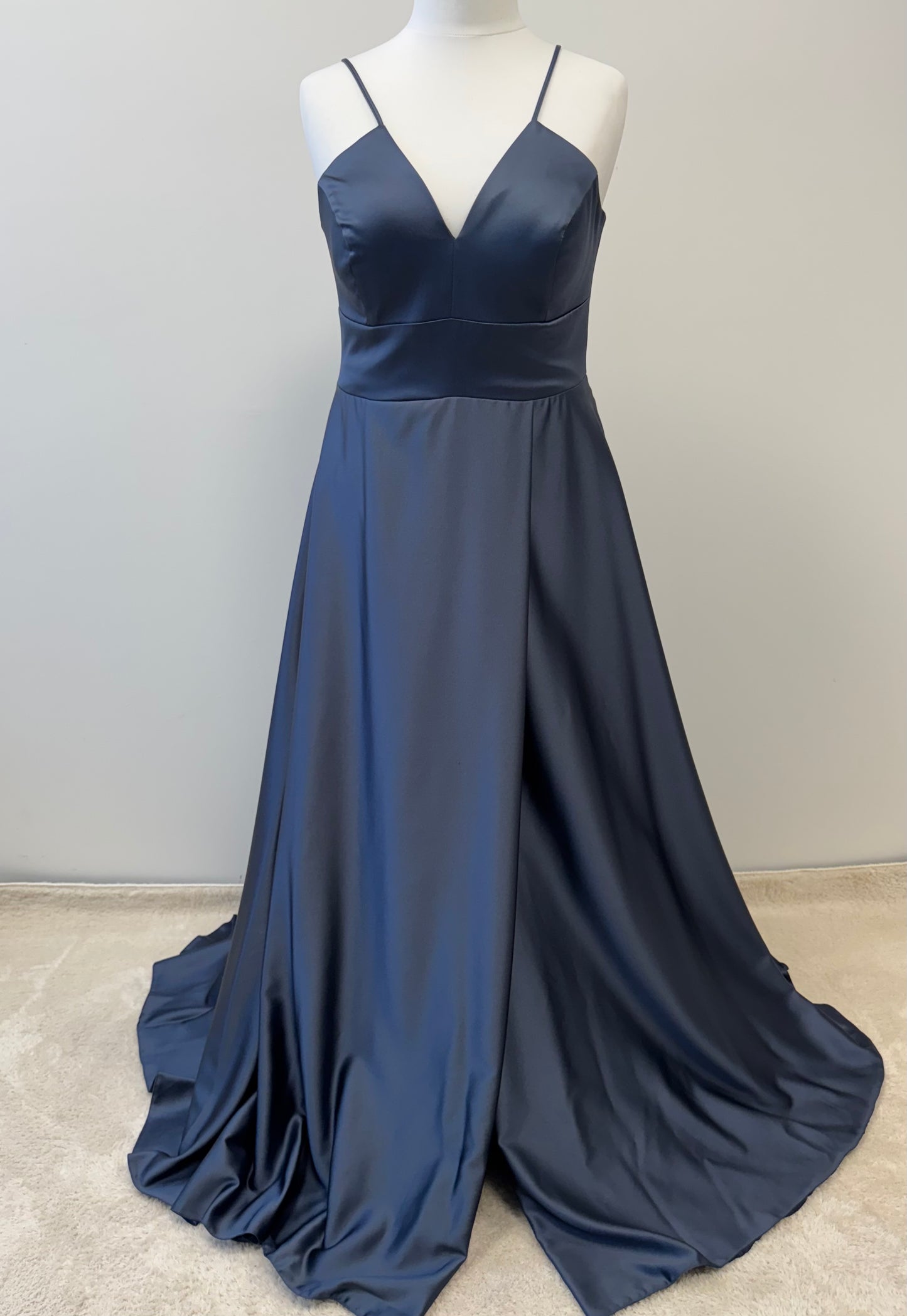 Elegantes A-Linien-Abendkleid mit Schnürung im Rücken