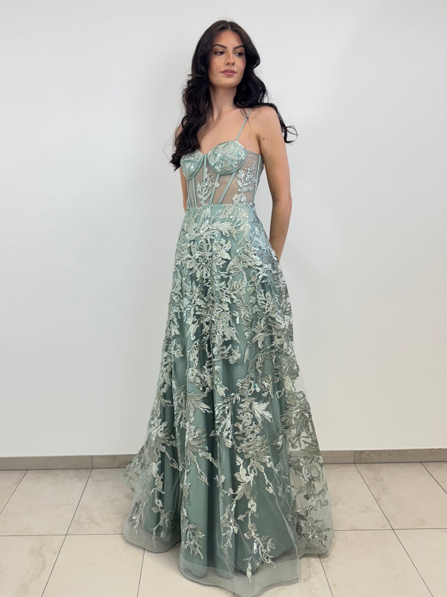 RO - Besticktes Corsagenkleid