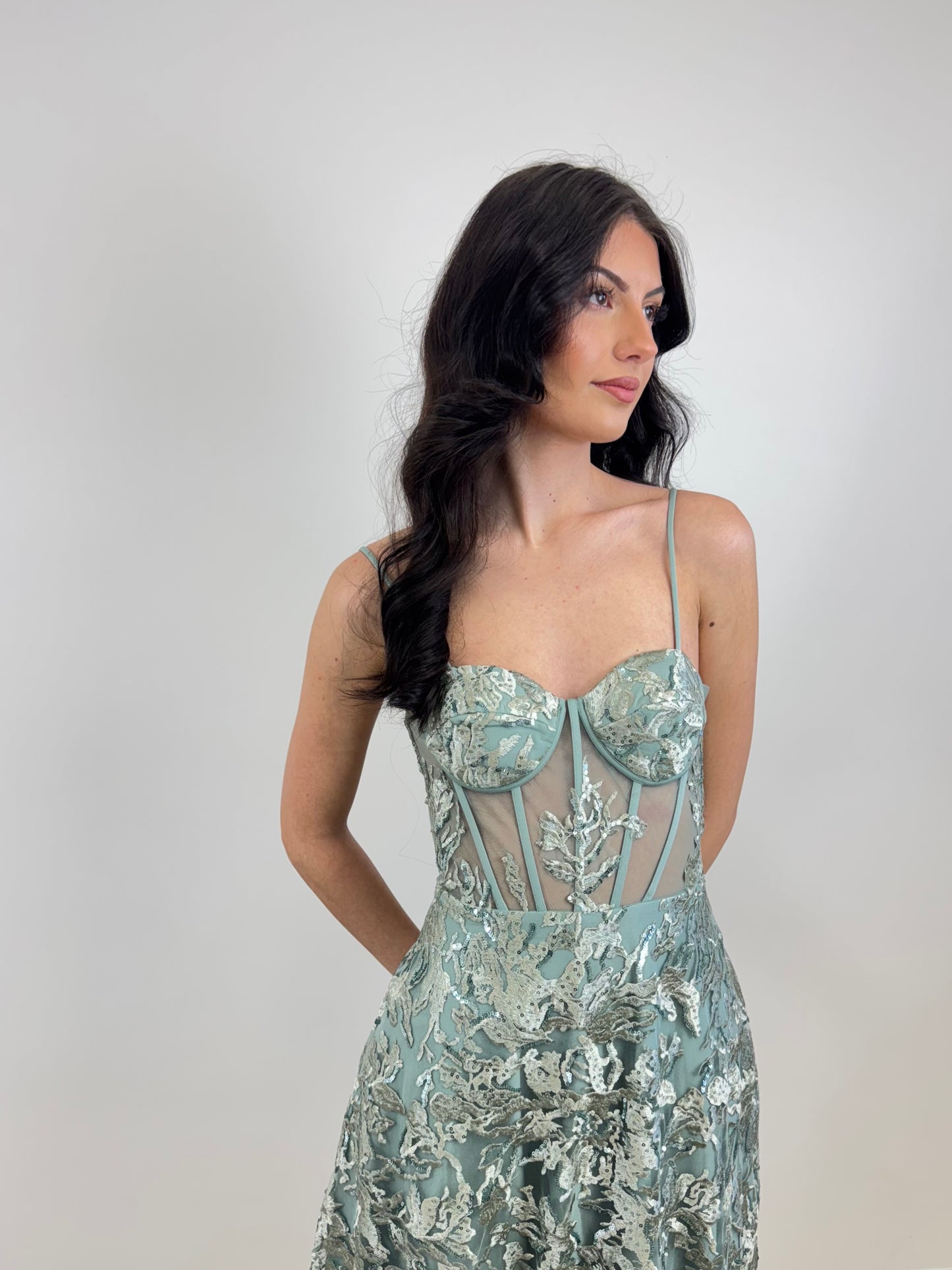 RO - Besticktes Corsagenkleid