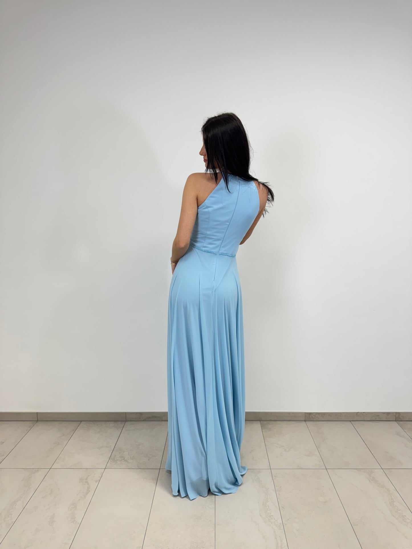 Chiffonkleid mit Applikationen