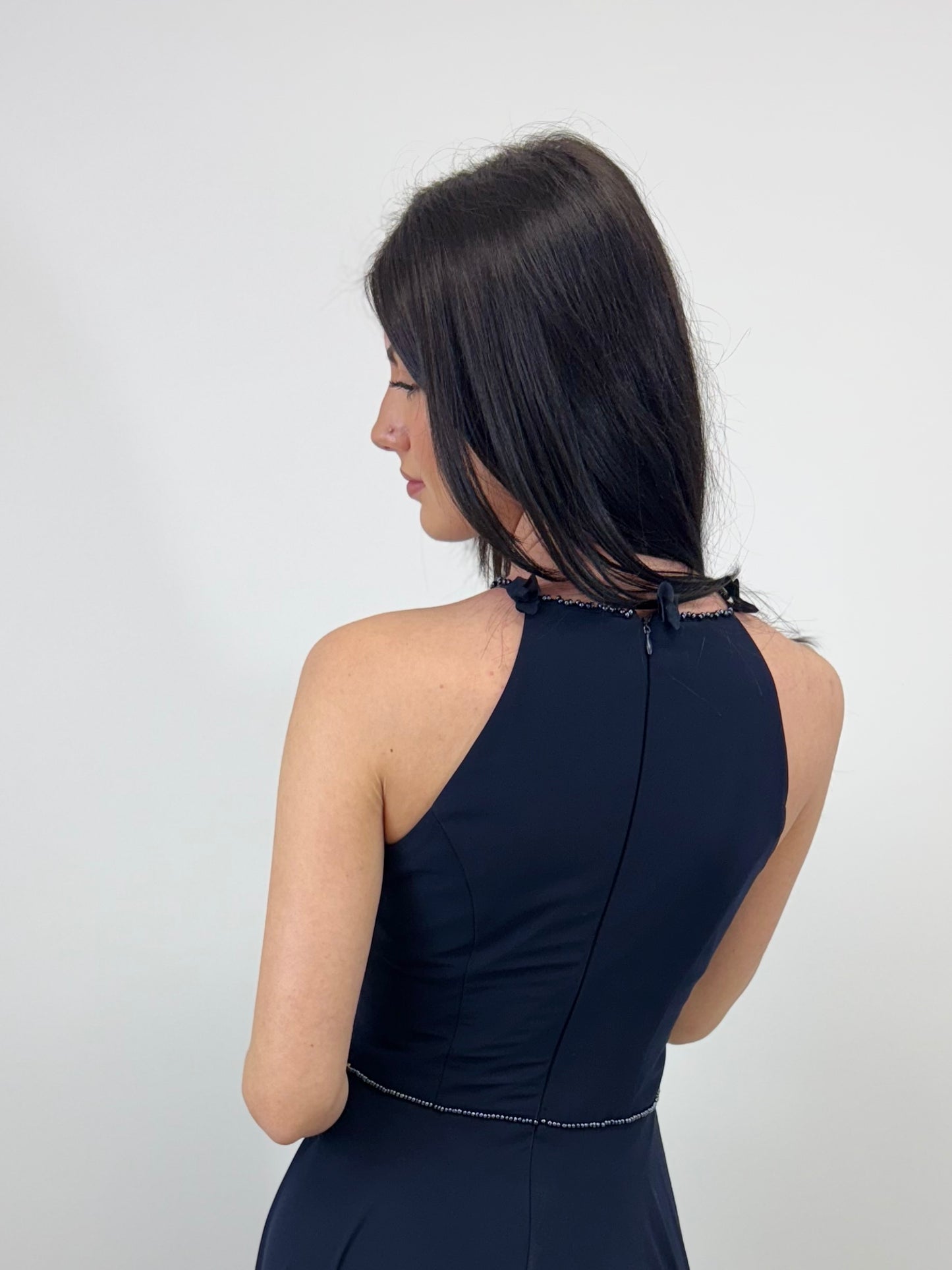 Chiffonkleid mit Applikationen