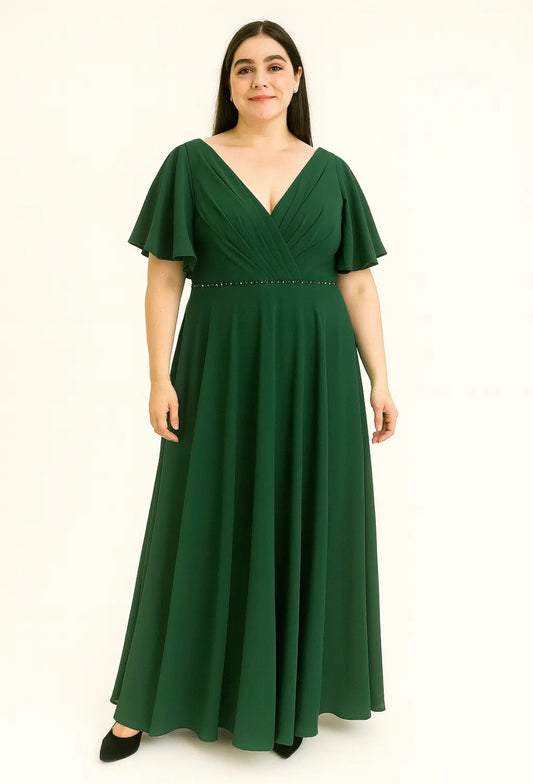 Elegantes Abendkleid mit fließendem Schnitt LAU-50014
